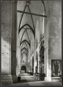 Vorschaubild Lübeck: Dom, nördliches Seitenschiff, 1950, Postkarte aus der Diakartei, Atelier CASTELLI 